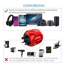 Carica l'immagine nel visualizzatore di Gallery, Milool Adattatore Universale da Viaggio con QC3.0 Quick Charge 2 Porte Rosso - Ilgrandebazar