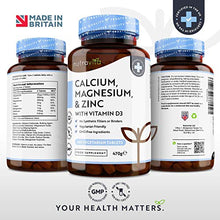 Carica l'immagine nel visualizzatore di Gallery, Calcio Magnesio Zinco e Vitamina D3-365 Compresse Vegetariane - Integratore...