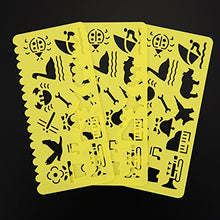 Carica l'immagine nel visualizzatore di Gallery, Set di Stencil Stampini da Disegno in Plastica per Bambini, 74 Forme, 24... - Ilgrandebazar