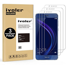 Carica l'immagine nel visualizzatore di Gallery, ivoler [3 Pack] Pellicola Vetro Temperato per Huawei Honor 8 [Garanzia a... - Ilgrandebazar