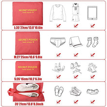 Carica l'immagine nel visualizzatore di Gallery, Organizzatori da Viaggio,LOSMILE Organizer Valigie Set di 7, Rosso Anguria