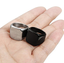Carica l'immagine nel visualizzatore di Gallery, sailimue 2 Pezzi in Acciaio Inox Biker Anelli per Uomo di Gioielli...