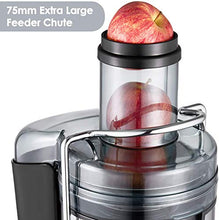 Carica l'immagine nel visualizzatore di Gallery, Centrifuga Frutta e Verdura, Estrattore di Succo Freddo con 75MM Bocca... - Ilgrandebazar