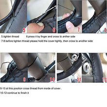 Carica l'immagine nel visualizzatore di Gallery, ZATOOTO Coprivolante Auto Pelle - da Cucire Universale, Nero - Ilgrandebazar