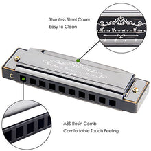 Carica l'immagine nel visualizzatore di Gallery, Armonica a Bocca, Mugig Harmonica Blues 10 Fori 20 Toni, C 10x4x2.6 Standard - Ilgrandebazar
