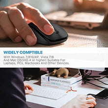 Carica l'immagine nel visualizzatore di Gallery, WisFox Mouse Senza Fili, 2.4G Wireless Laptop Computer Nero