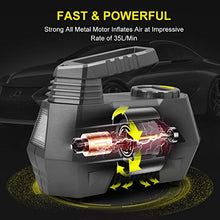 Carica l'immagine nel visualizzatore di Gallery, SKEY Compressore Portatile per Auto, gonfiatore Digitale a 12V DC, Pompa per...