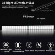 Carica l'immagine nel visualizzatore di Gallery, Luce a LED portatile, Sensore di Movimento, Wireless 78leds(argento) - Ilgrandebazar