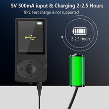 Carica l'immagine nel visualizzatore di Gallery, AGPTEK Bluetooth 4.0 Lettore Mp3 8GB C3B Player di Metallo con Nero MC3