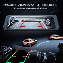 Carica l'immagine nel visualizzatore di Gallery, WiMiUS Dash Cam Doppia Telecamera per Auto Screen 10 Pollici Full HD 1080P...