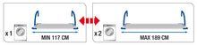 Carica l'immagine nel visualizzatore di Gallery, GIMI Brezza Extend Stendibiancheria da 192 x 55 x 30 cm, In Acciaio E Resina - Ilgrandebazar