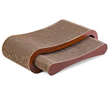 Carica l'immagine nel visualizzatore di Gallery, GYMAX 2 in 1 tiragraffi per Divano, 43 x 21 x 12 cm – 37 x 21 x 6 cm,...