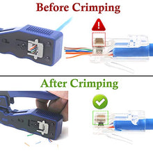 Carica l'immagine nel visualizzatore di Gallery, VCE 50 Pezzi Connettori Ethernet RJ45 Passante Cat6 Lan Plug 50P