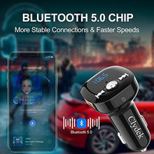 Carica l'immagine nel visualizzatore di Gallery, Trasmettitore FM Bluetooth, Clydek V5.0 Bluetooth Adattatore per Autoradio...