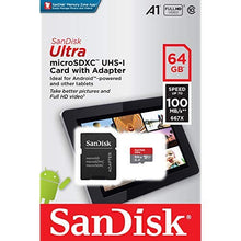 Carica l'immagine nel visualizzatore di Gallery, SanDisk Ultra Scheda di Memoria MicroSDXC da 64 GB e 64 GB, Grigio, Rosso