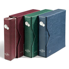 Carica l'immagine nel visualizzatore di Gallery, Leuchtturm 338788 coin album NUMIS, incl. slipcase, with 5 pocket sheets,... - Ilgrandebazar
