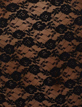 Carica l'immagine nel visualizzatore di Gallery, Marchio Amazon - Iris &amp; Lilly Soft Lace Vestaglia 44, Nero (Black) - Ilgrandebazar