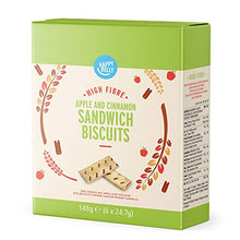 Carica l'immagine nel visualizzatore di Gallery, Marchio Amazon - Happy Belly - Biscotti ripieni di mela e cannella, 8 x 148 g