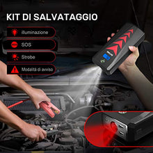 Carica l'immagine nel visualizzatore di Gallery, BuTure Avviatore di Emergenza, 2000A 22000mAh Batterie per Motori...