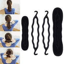 Carica l'immagine nel visualizzatore di Gallery, Lictin Chignon Materiale Accessori per Acconciature Capelli Donne Nero - Ilgrandebazar