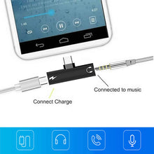 Carica l'immagine nel visualizzatore di Gallery, jack usb c, 2 in 1 Aux USB Tipo C Adattatore Jack Cuffie 3,5 mm Audio... - Ilgrandebazar