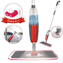Carica l'immagine nel visualizzatore di Gallery, Tencoz Lavapavimenti a Spruzzo, Spray Mop Mocio con 3 Panni in 1.7, Rosso