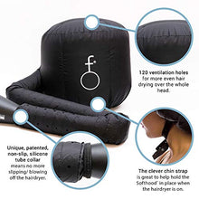 Carica l'immagine nel visualizzatore di Gallery, Hair Flair Softhood - cuffia gonfiabile per asciugacapelli - nero - Ilgrandebazar