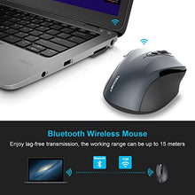 Carica l'immagine nel visualizzatore di Gallery, TECKNET Mouse Bluetooth Wireless per Windows e Mac, 2600DPI, Grey