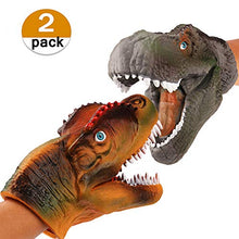Carica l'immagine nel visualizzatore di Gallery, vamei 2pcs Velociraptor Dinosaur Puppet Mano Jurassic World Park Kids... - Ilgrandebazar