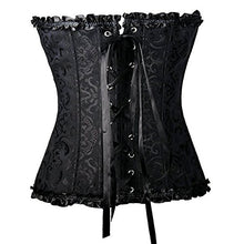 Carica l'immagine nel visualizzatore di Gallery, FeelinGirl Donna Corsetto Stile Gotico S(IT 38-40 GIROVITA: 60-65cm), Nero - Ilgrandebazar
