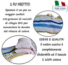 Carica l'immagine nel visualizzatore di Gallery, Cuscino con Noccioli di Ciliegia Bio Termico Made in ITALY Sfoderabile 48 x... - Ilgrandebazar