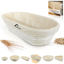 Carica l'immagine nel visualizzatore di Gallery, Amazy Cestino da lievitazione, incluso libretto con ricette e Ovale | 35cm - Ilgrandebazar