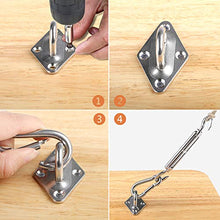 Carica l'immagine nel visualizzatore di Gallery, Emooqi Kit di Fissaggio e Installazione, 42 Pezzi Heavy Duty Tenda