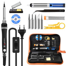 Carica l'immagine nel visualizzatore di Gallery, TABIGER Saldatore Elettrico Stagno Professionale Kit 14 in 1 con temperatura...