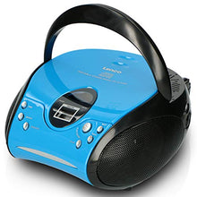 Carica l'immagine nel visualizzatore di Gallery, Lenco SCD-24 Stereo Boombox, Radio FM, CD-Player, Blu/Nero