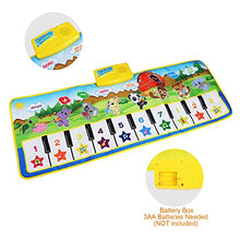 Carica l'immagine nel visualizzatore di Gallery, Tappeto Musicale Bambini, BelleStyle Bambino Piano Playmat Strumento Blu - Ilgrandebazar