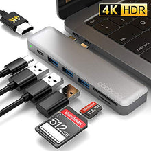 Carica l'immagine nel visualizzatore di Gallery, dodocool Hub USB C, Adattatore 7 in 1 HUB, Tipo C a 4K HDMI, 3 Porte USB...