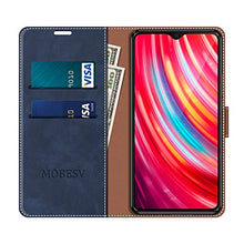 Carica l'immagine nel visualizzatore di Gallery, MOBESV Custodia Xiaomi Redmi Note 8 PRO, Cover a Libro Blu/Aqua - Ilgrandebazar