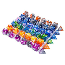 Carica l'immagine nel visualizzatore di Gallery, CiaraQ 42 Pièces Polyédrique Dés Jeux De Role Donjons et Dragons D&amp;D Dice,...