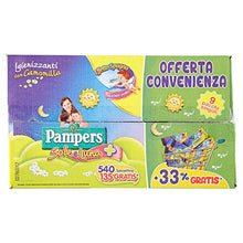 Carica l'immagine nel visualizzatore di Gallery, Pampers Sole e Luna Salviettine, 540 Pezzi
