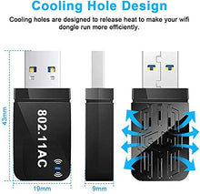 Carica l'immagine nel visualizzatore di Gallery, sumgott Adattatore Antenna WiFi USB, Dual Band Chiavetta 1200Mbps...