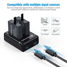 Carica l'immagine nel visualizzatore di Gallery, Powerextra - 2 batterie ricaricabili da 1500 mAh e doppio caricatore USB...