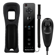Carica l'immagine nel visualizzatore di Gallery, Tanouve Controller Wii Motion Plus, 2 In 1 Nunchuck Costruito Nero - Ilgrandebazar