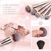 Carica l'immagine nel visualizzatore di Gallery, Bestope 20Pcs Pennelli Make Up,Set di per Trucco Sintetico Premium...