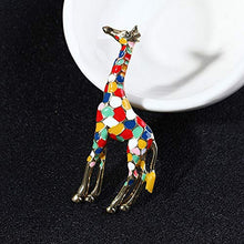 Carica l'immagine nel visualizzatore di Gallery, AILUOR Giraffe Spilla, Smalto Spilla s Animale Sveglio Multicolore - Ilgrandebazar