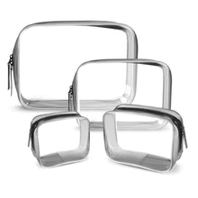 Carica l'immagine nel visualizzatore di Gallery, 4 Pezzi Borsa Cosmetici Trasparente, Impermeabile S,M,L,XL, Transparent - Ilgrandebazar