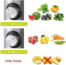 Carica l'immagine nel visualizzatore di Gallery, Centrifuga Frutta e Verdura, Estrattore di Succo Freddo con 75MM Bocca... - Ilgrandebazar