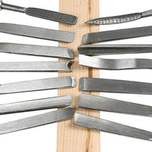 Carica l'immagine nel visualizzatore di Gallery, TIMESETL 12 scalpelli per Legno + 2 Lime + 4 Pezzi di Olio Pietra,... - Ilgrandebazar