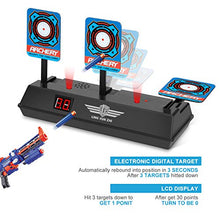 Carica l'immagine nel visualizzatore di Gallery, Keten Bersaglio Elettrico per Nerf Guns, Auto-Reset Intelligent Light Nero
