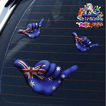 Carica l'immagine nel visualizzatore di Gallery, Piccola bandiera AUSTRALIA HANG LOOSE decalcomanie adesivi per auto... - Ilgrandebazar
